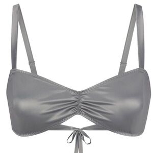 SKIMS Woven Shine Tie Back Bralette - NWT